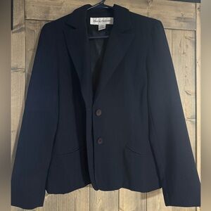 Rena Rowan Black Two-Button Blazer (Size 10)